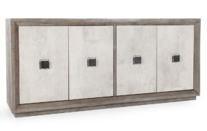 80″ Denver Reclaimed Pine Cabinet Distressed Gray