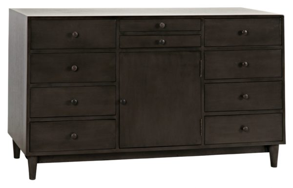 modern dark wood dresser
