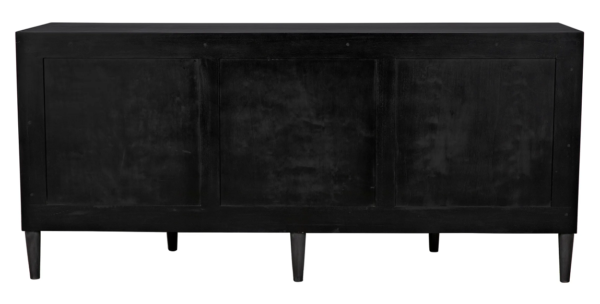 Large black dresser from Noir Trading, back
