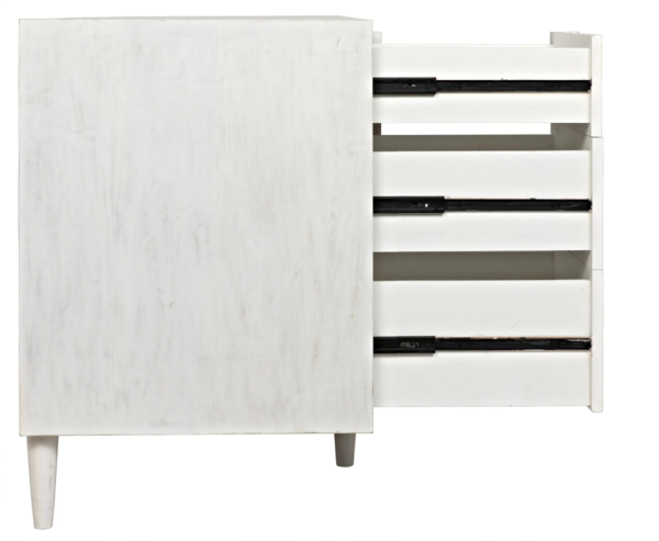 Large modern white dresser Noir Trading, profile