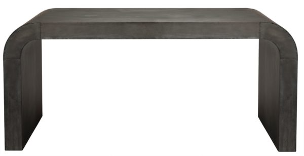 zinc grey console table