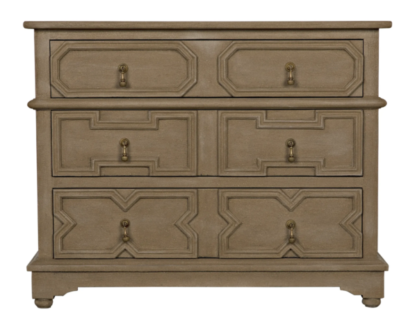 Traditional style small dresser, front