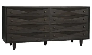 Diamond Double Chest, Ebony Walnut