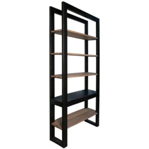 Winston Bookcase Black Steel