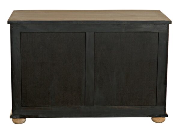 Elegant natural wood 3 drawer dresser from Noir Trading, back