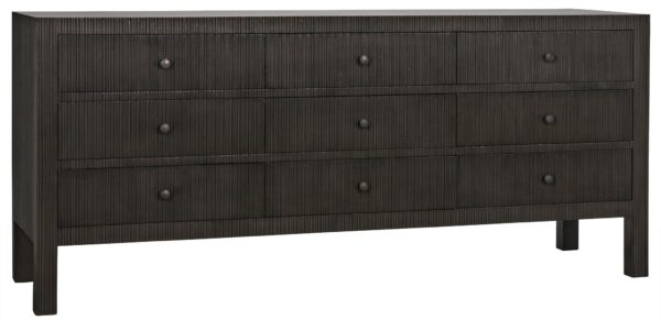 dark wood 9 drawer dresser