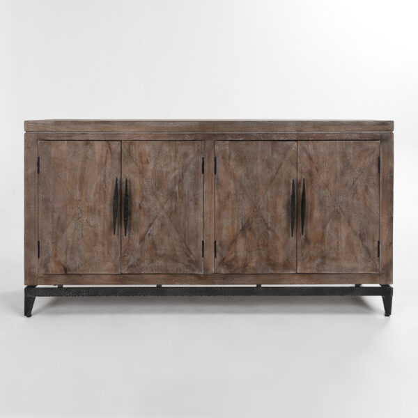 rustic modern sideboard front view