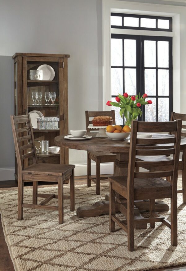 Caleb Round Dining Table with chairs