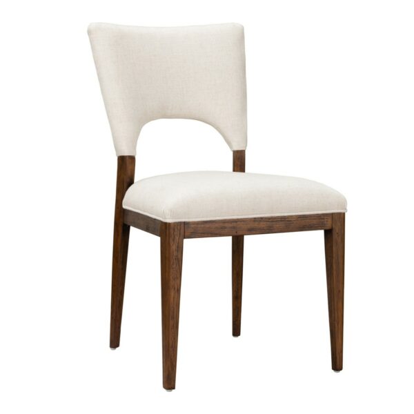 ivory dining chair with wood frame