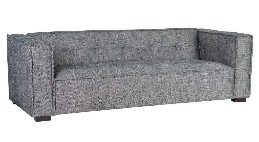 98″ Element Gray Tufted Sofa