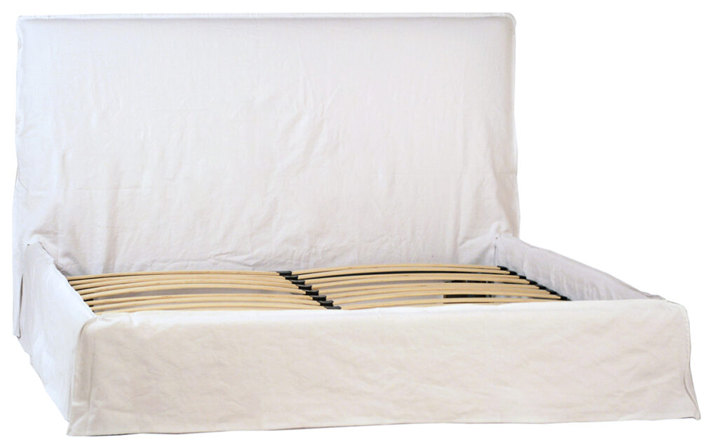 Whitney White Slip Cover Bed