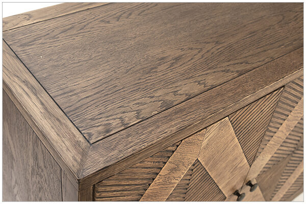 Touta Oak Wood Sideboard Cabinet top view