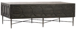 Harten Black Reclaimed Wood Coffee Table