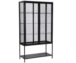 Cardona Tall Iron Glass Cabinet