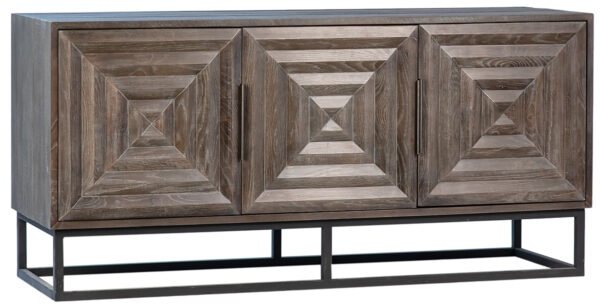 rustic grey wood sideboard
