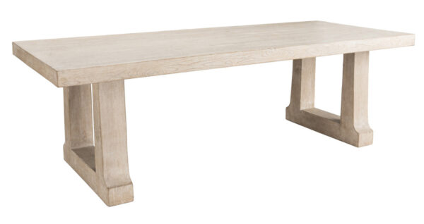 natural wood dining table