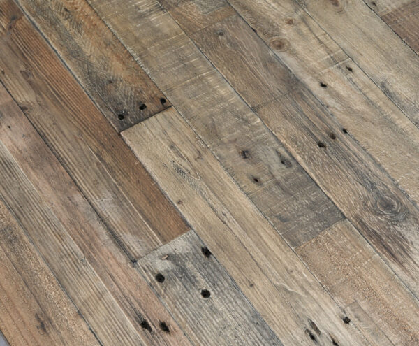 Rectangular Wood and Cement Coffee Table Close Up