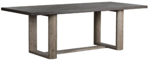 91″ Varsa Concrete Top and Wood Base Dining Table