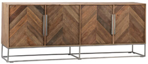 Hunt Reclaimed Wood and Metal Media Cabinet