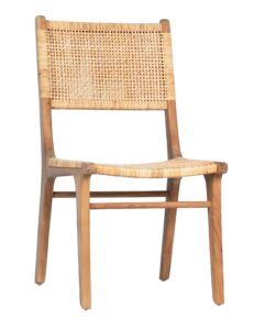 Teak and Rattan Dining Chair (set of 2)