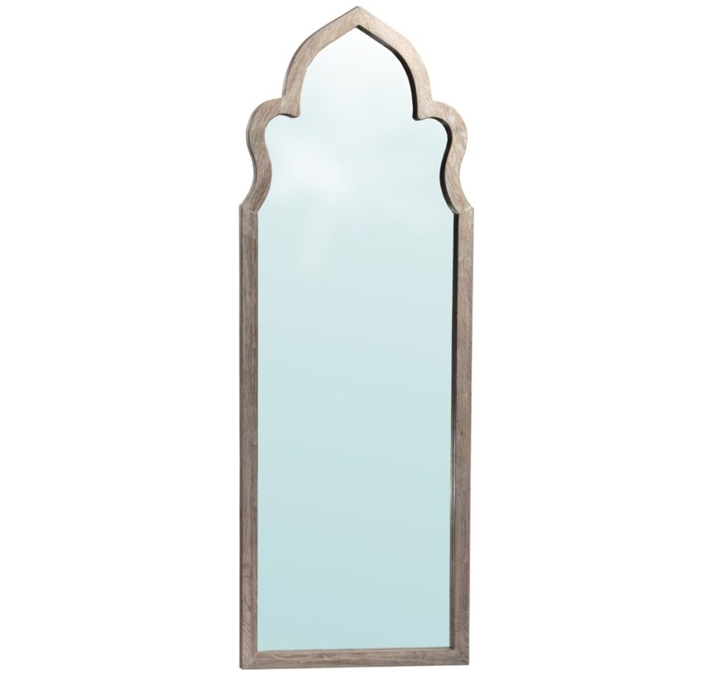 87″ Maroc Grey Oak Floor Mirror