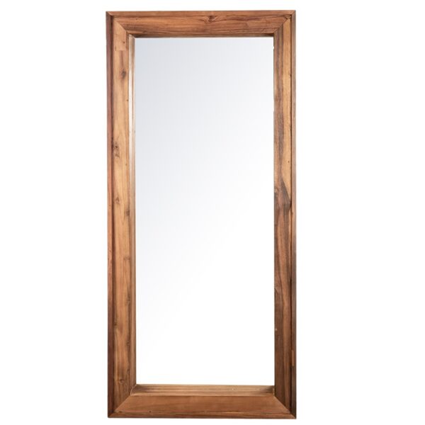 tall reclaimed wood mirror