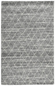 Hastings Gray Diamond Patterned Wool Rug