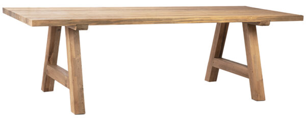 Natural teak wood dining table