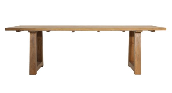 Large teak dining table for outdoor, side