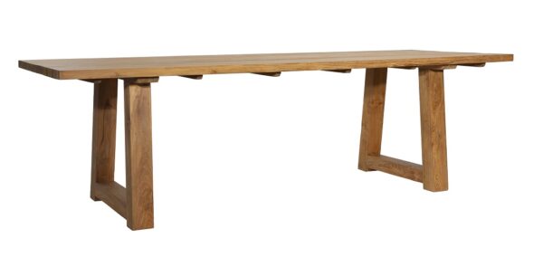 Large teak dining table for outdoor