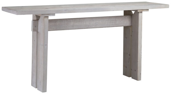 grey white console table