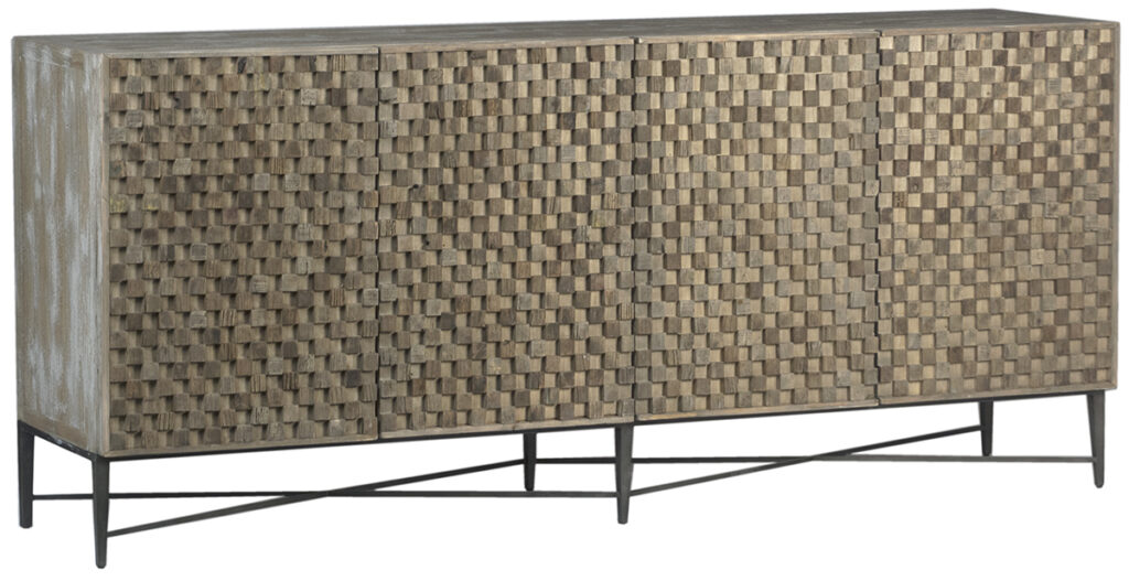 82″ Elvas Reclaimed Wood Patterned Sideboard