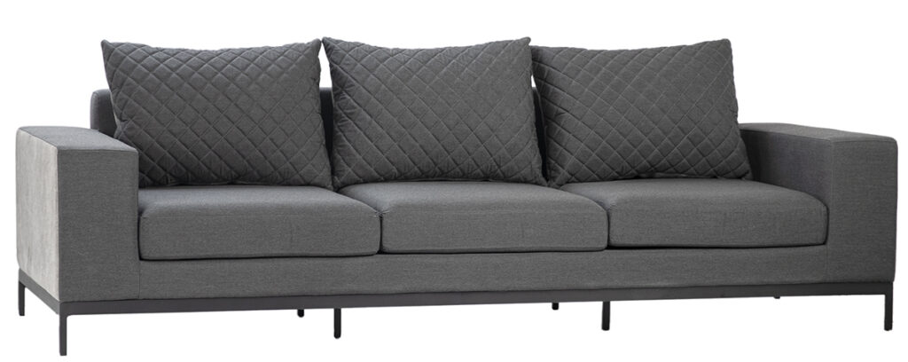 100″ Dark Grey Outdoor Sofa