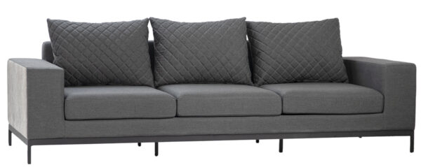 Dark grey 3 seat outdoor sofa