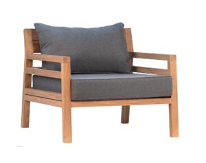 Teak Club Chair with Cushion
