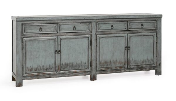 Asian style media cabinet in sage color