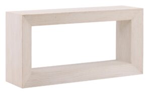 59″ Whitewash Wood Console Table