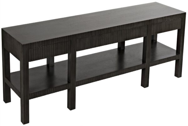 Conrad Console table with drawers side view