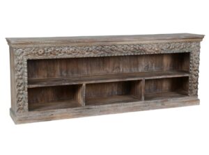 Reclaimed Carved Wood Bookcase