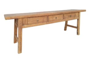96″ Asian Style Console Table with Drawers