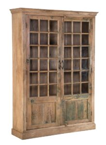 Old Teak Wood Library Cabinet