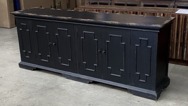 Black sideboard with 4 doors