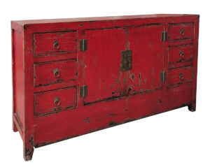 Vintage Red Sideboard