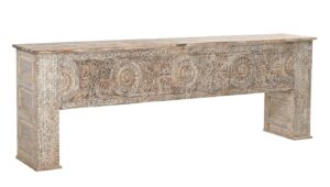 111″ Large Vintage Teak Console Table
