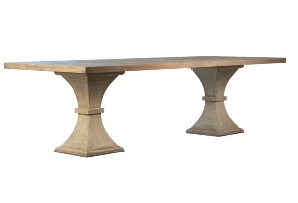 106" light brown dining table