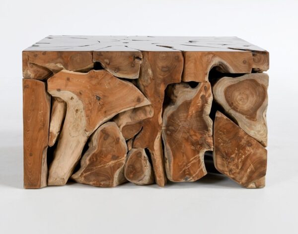Square root coffee table, side