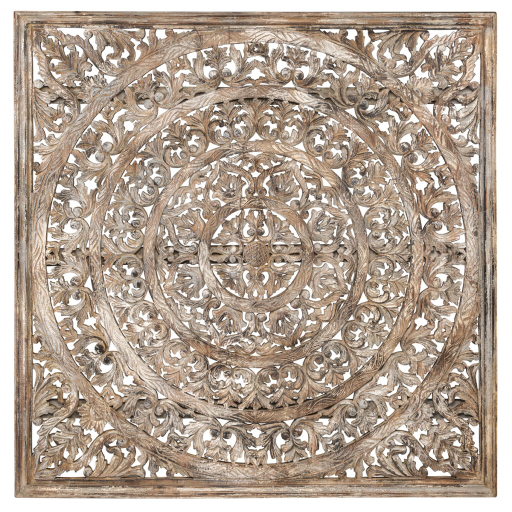 58″ Wood Carved Panel