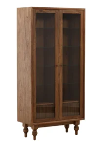 Campbell Brown Cabinet with Glass Doors