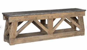 100″ Marbella Console Table with Blue Stone Top