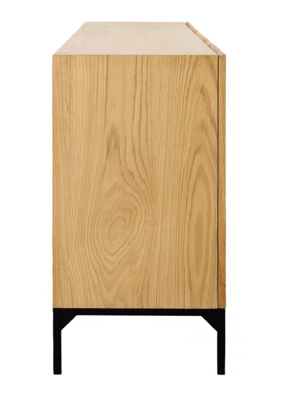Light color oak sideboard with doors and drawers, profile